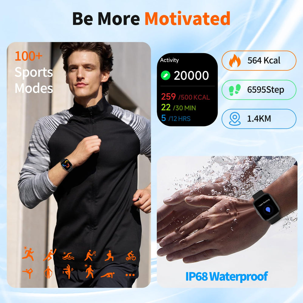 EchoByte health-tracking smartwatch monitors heart rate and sleep patterns.