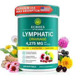Echoes of the Spring lymph bottle front view for easy daily wellness routine