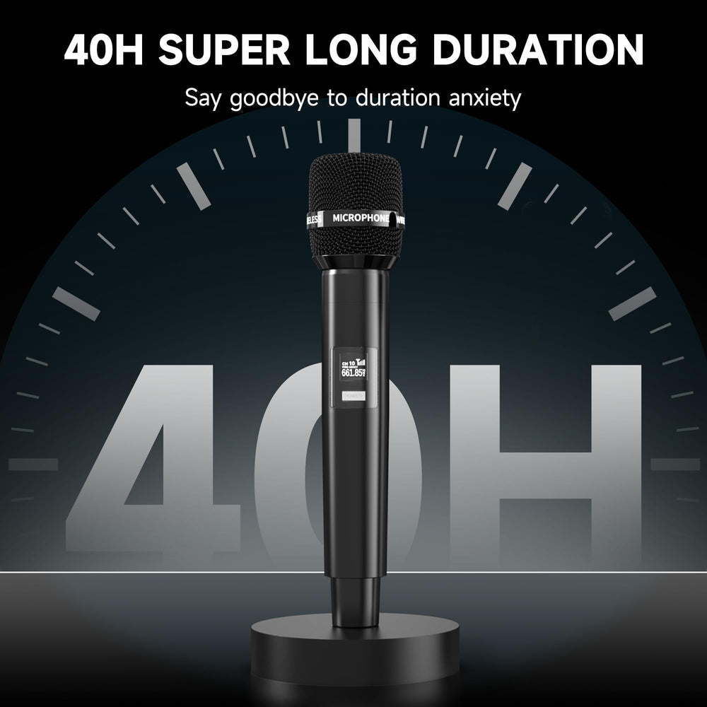 ECHOMUSSY wireless microphone anti-howling design reduces feedback during singing.