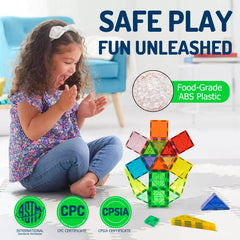 EchoPlan 3D clear building blocks showcased for hands-on STEM exploration.
