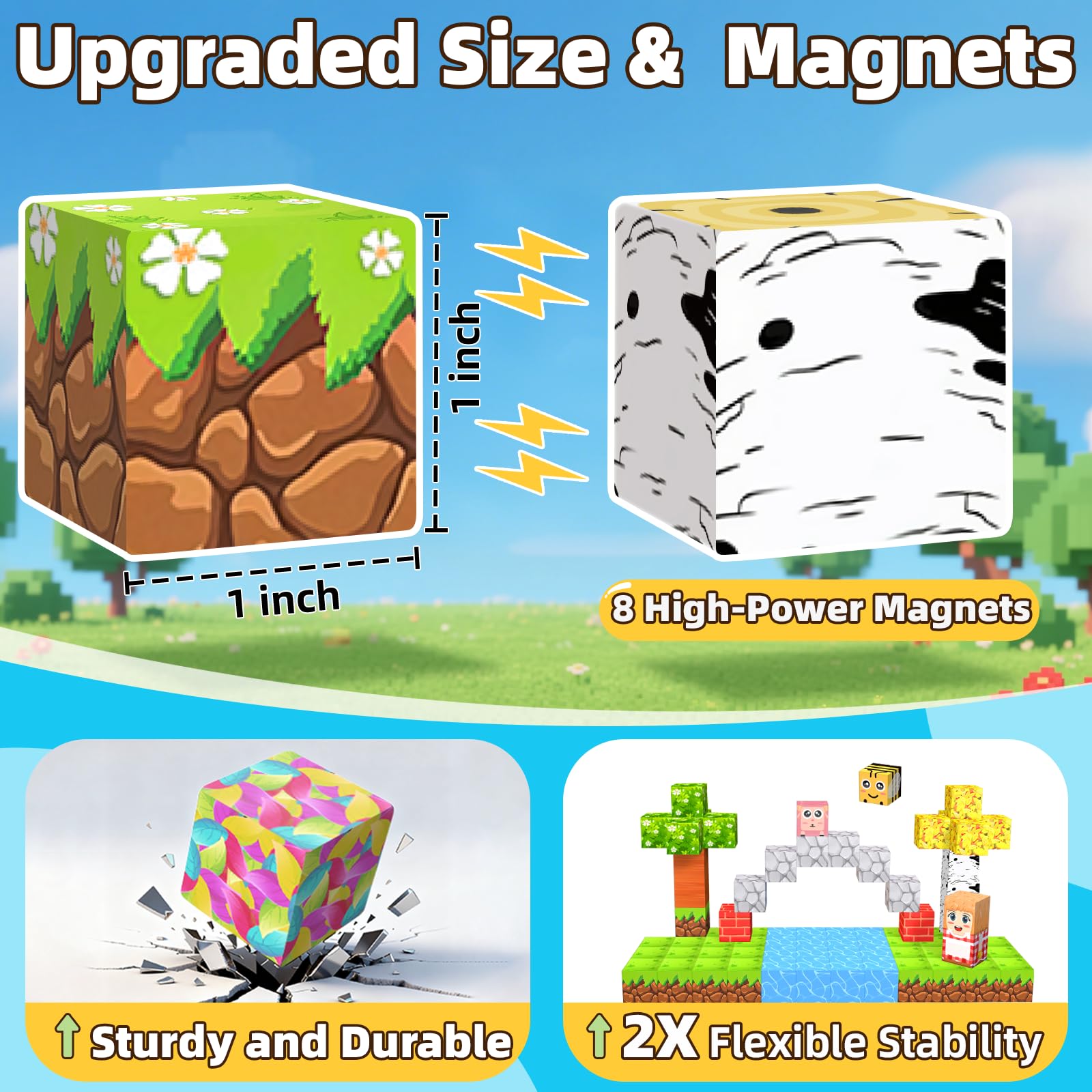 EchoPlan magnetic blocks secure-click connection for sturdy builds.