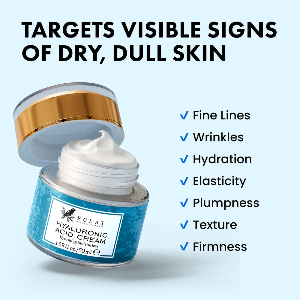 Eclat Skincare Cream with apricot kernel and castor oils nourishes skin