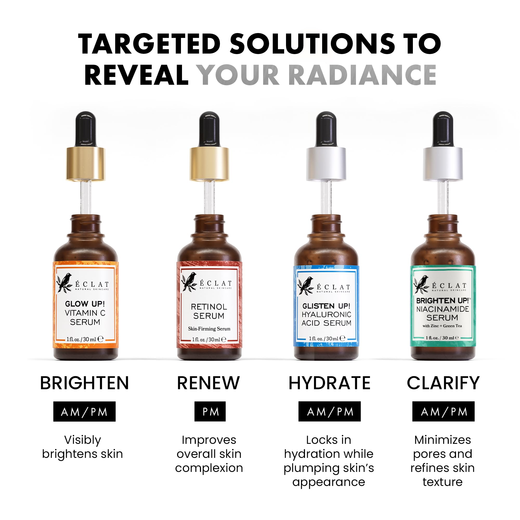 Eclat Skincare Vitamin C Serum with hyaluronic acid for hydration
