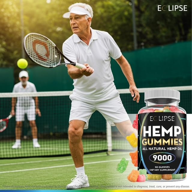 Eclipse Hemp Gummies tropical flavors image suggests assorted taste variety.