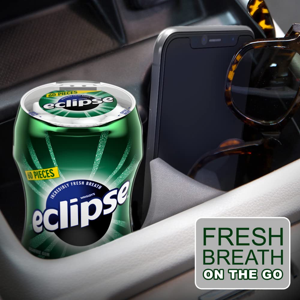 Eclipse Spearmint gum desk drawer scene for easy access.