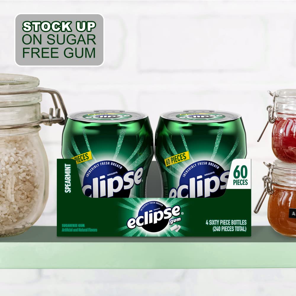 Eclipse Spearmint gum pocket shot showing on-the-go mint.