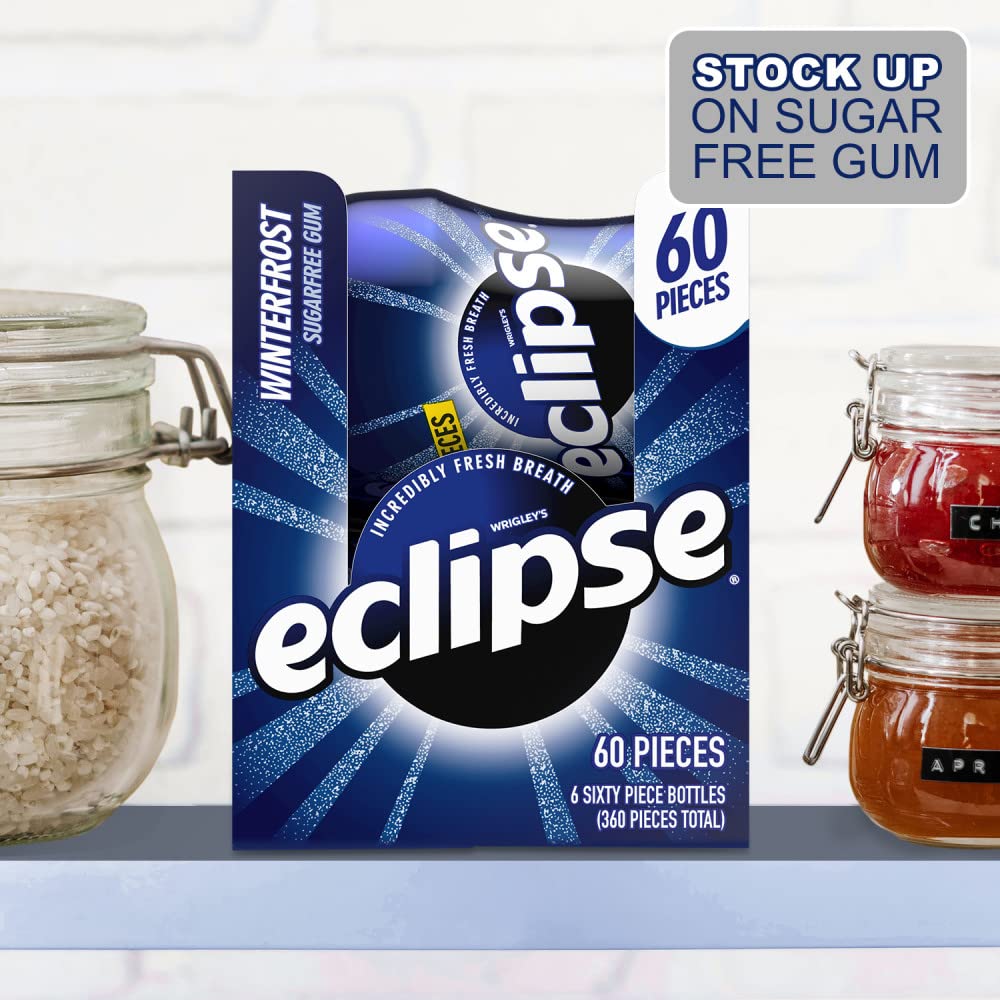 Car cup holder setup with Eclipse Winterfrost sugarfree gum