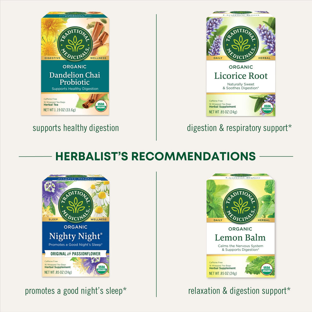 Eco-friendly compostable tea bags by Traditional Medicinals