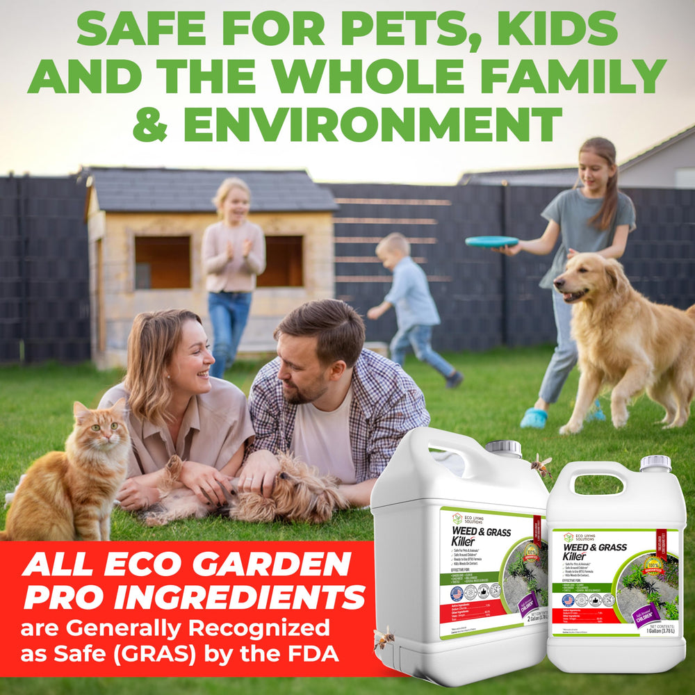 ECO Garden Pro spray nozzle close-up, ready-to-use weed control for quick results.
