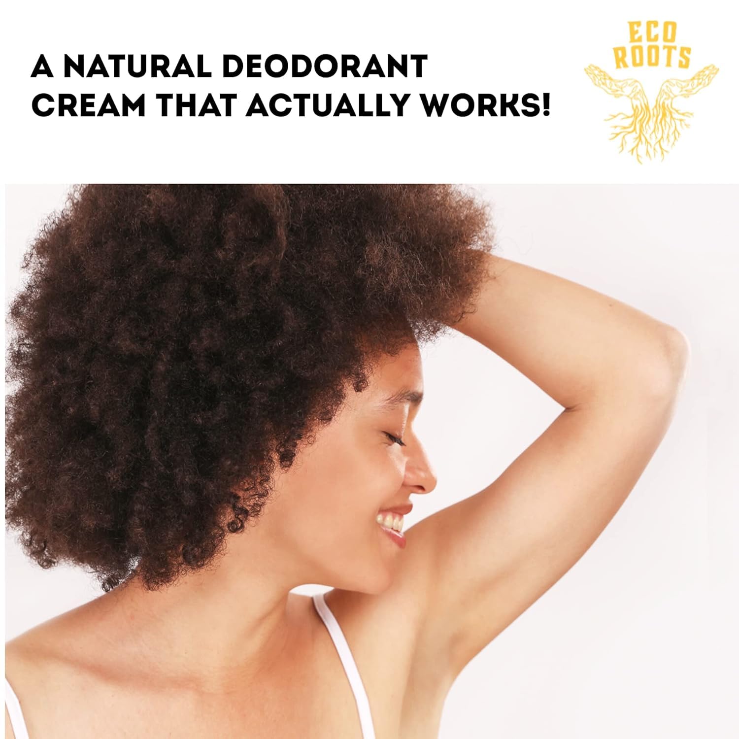 Label highlights aluminum-free and vegan formula from Eco Roots
