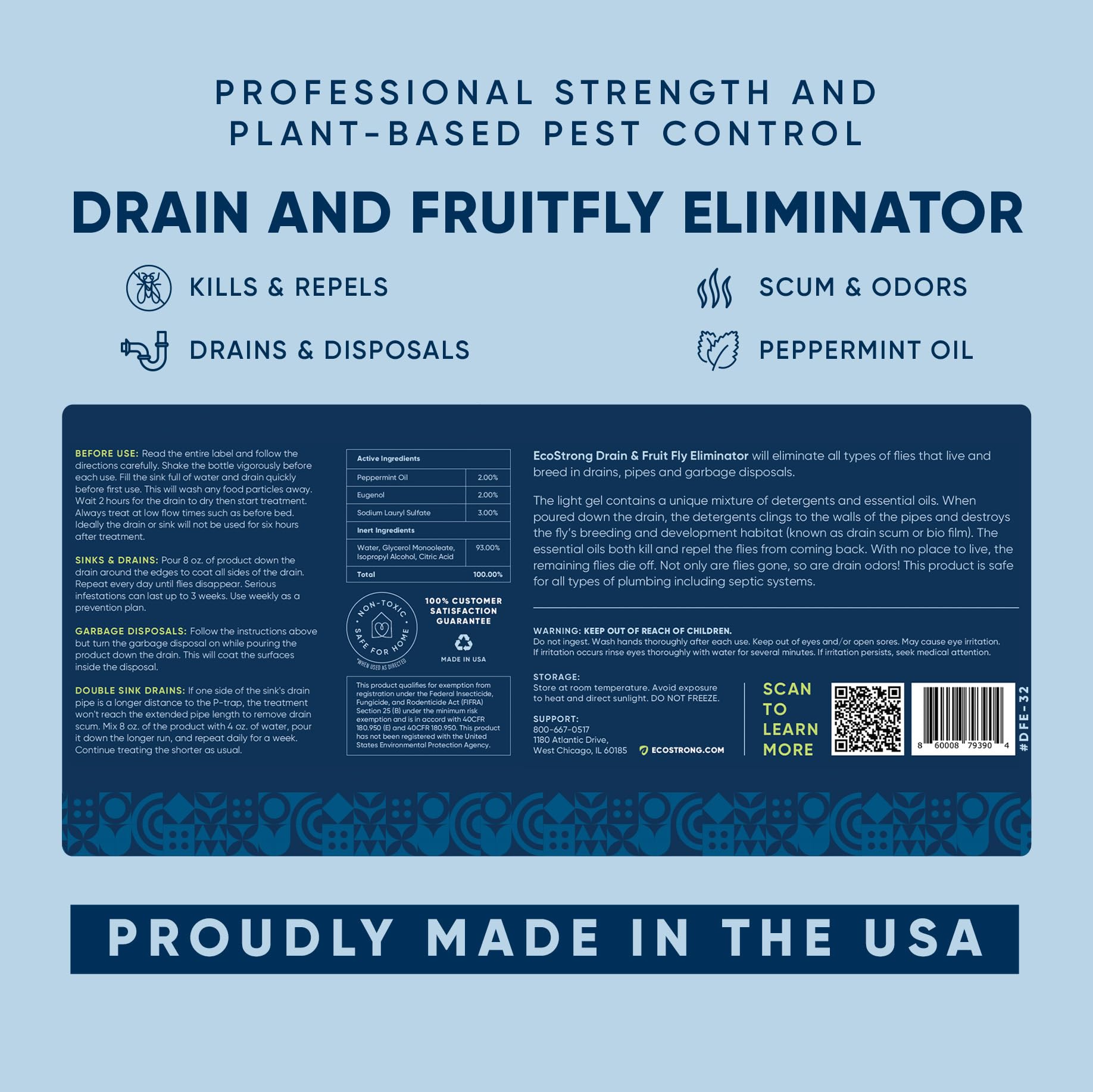 Eco Strong fly reduction timeline indicating progress toward fewer flies