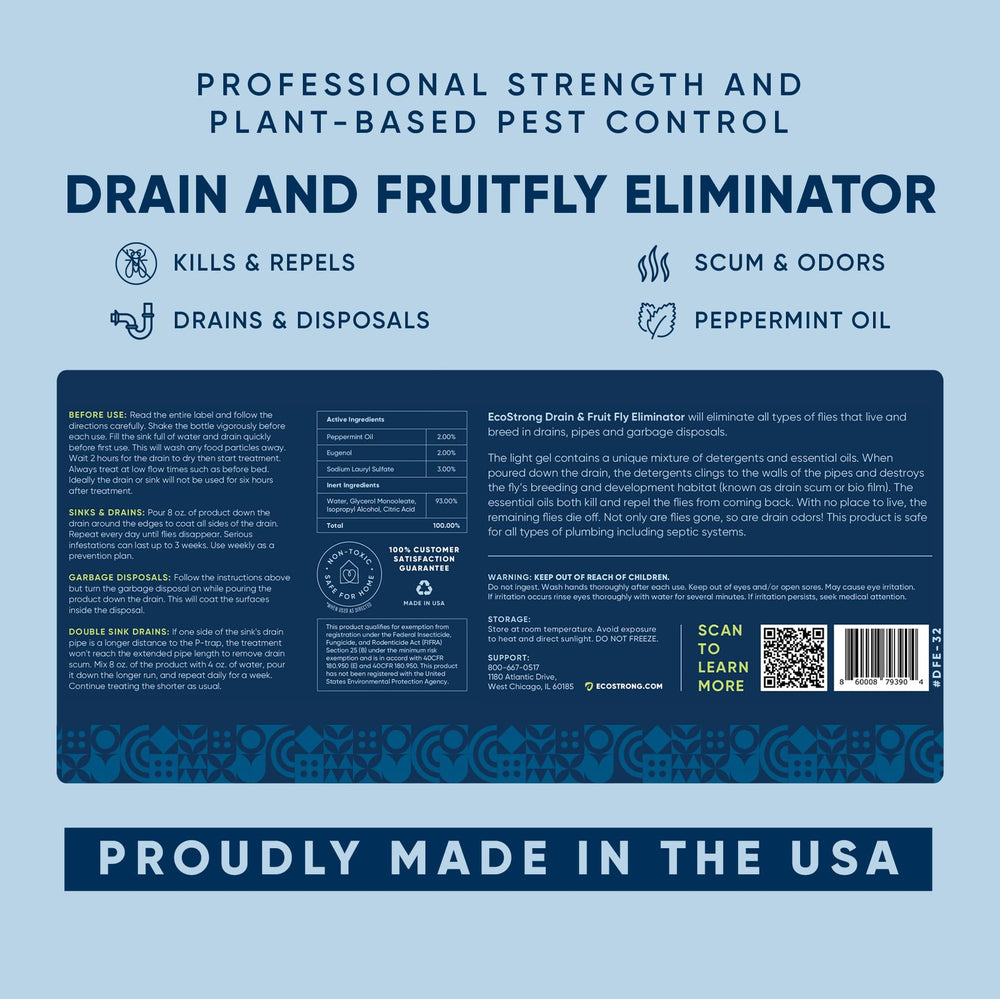 Eco Strong fly reduction timeline indicating progress toward fewer flies