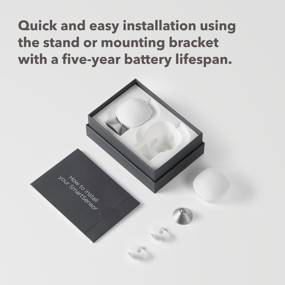 ecobee Smart Sensor 2 Pack reduces energy waste by sensing occupancy