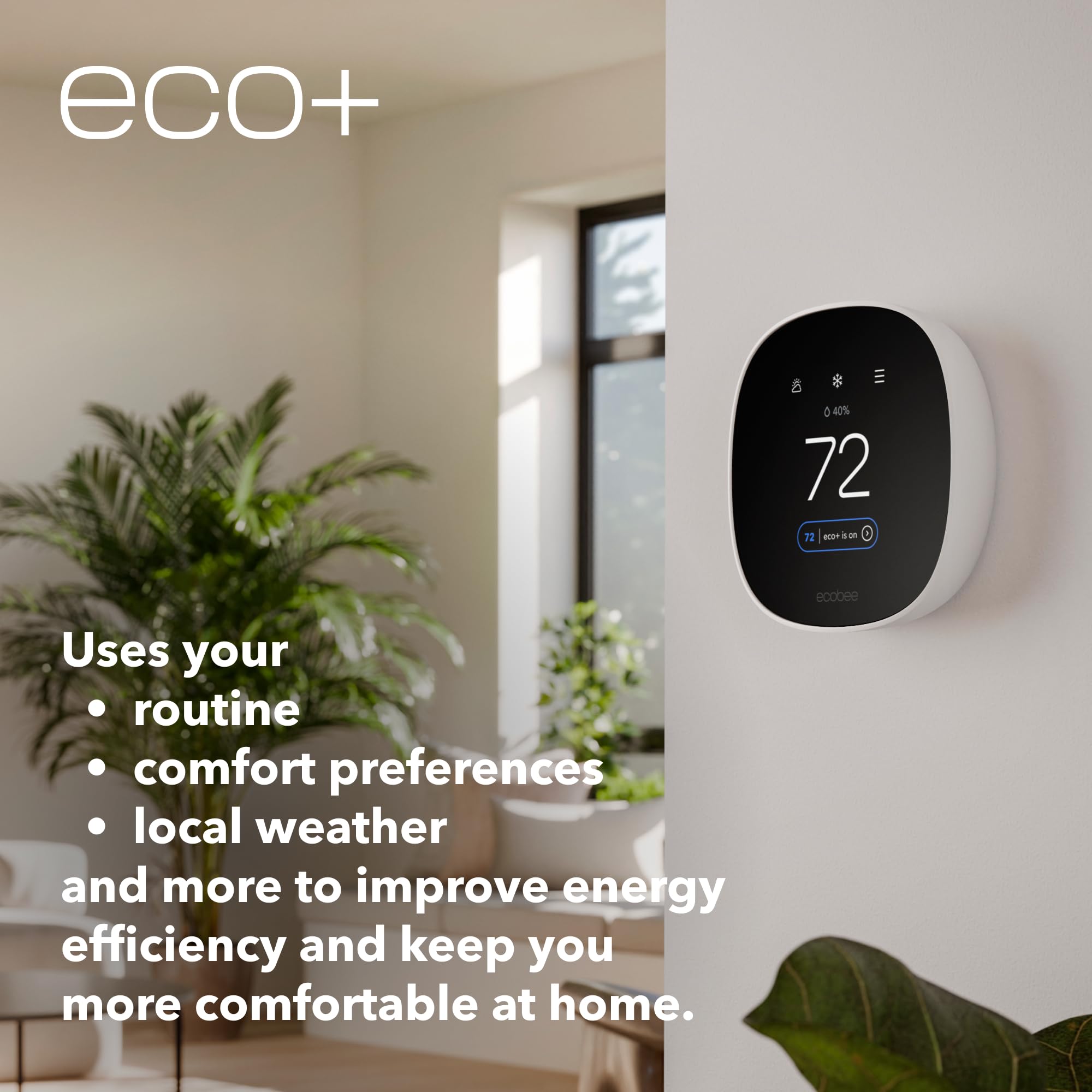 Ecobee mobile app control for on‑the‑go temperature management.