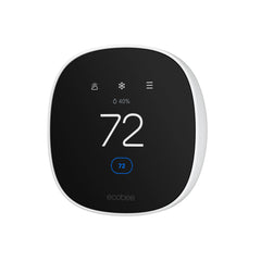 ecobee Smart Thermostat Essential display with color touchscreen for quick temperature changes.