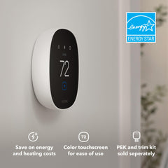 ecobee Smart Thermostat Essential with HomeKit compatibility for seamless Apple control.