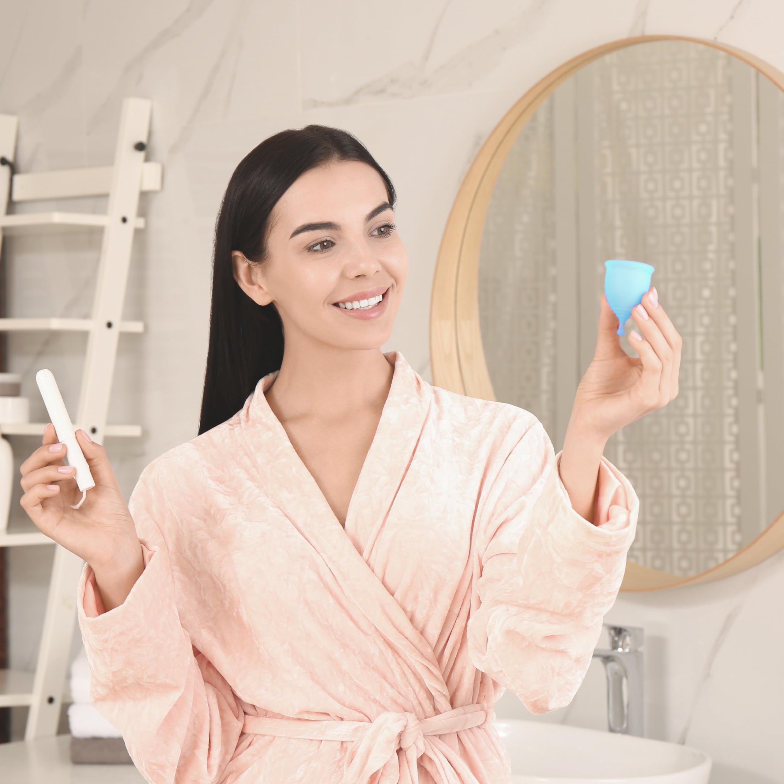EcoBlossom cleaning and care scene demonstrates reusable benefits.