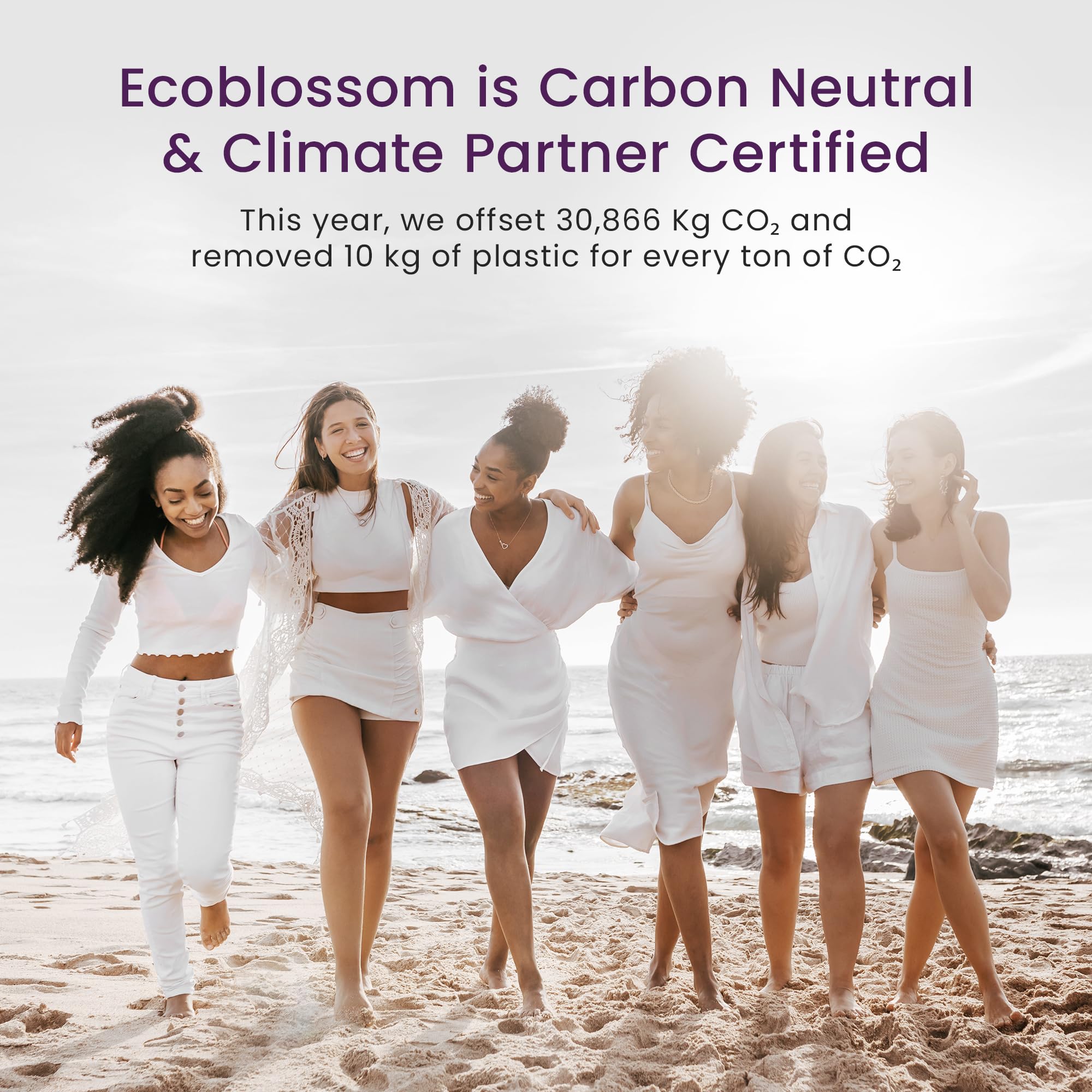 EcoBlossom in-use scene during swim and run.
