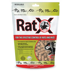 MouseX EcoClear RatX 8oz bag ready for easy indoor rodent control