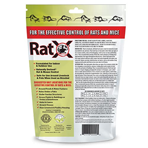 RatX pellets closeup showing texture for precise placement in spaces