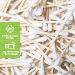 EcoFox Bamboo Cotton Swabs double tipped enables precise makeup work