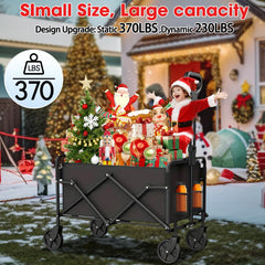 Detachable handle on Ecogou wagon for adjustable pushing height