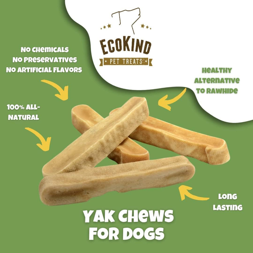 EcoKind Yak Cheese Himalayan chews large 6-8 inch in-hand view for strong chewers