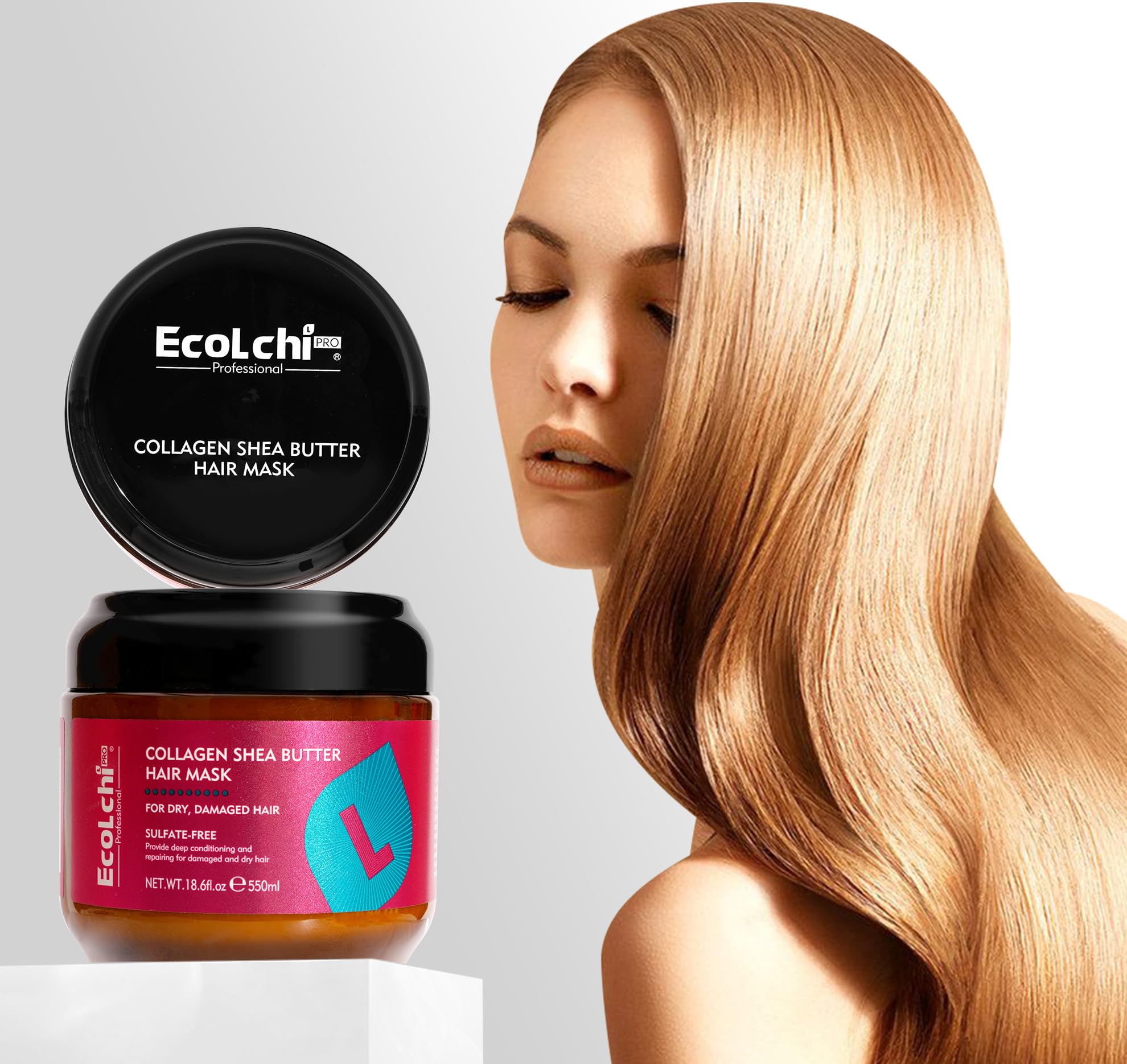 ECOLCHIPRO hair after use appears silky with healthy shine.