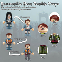 econoLED minifigures scenery and props set for immersive battles