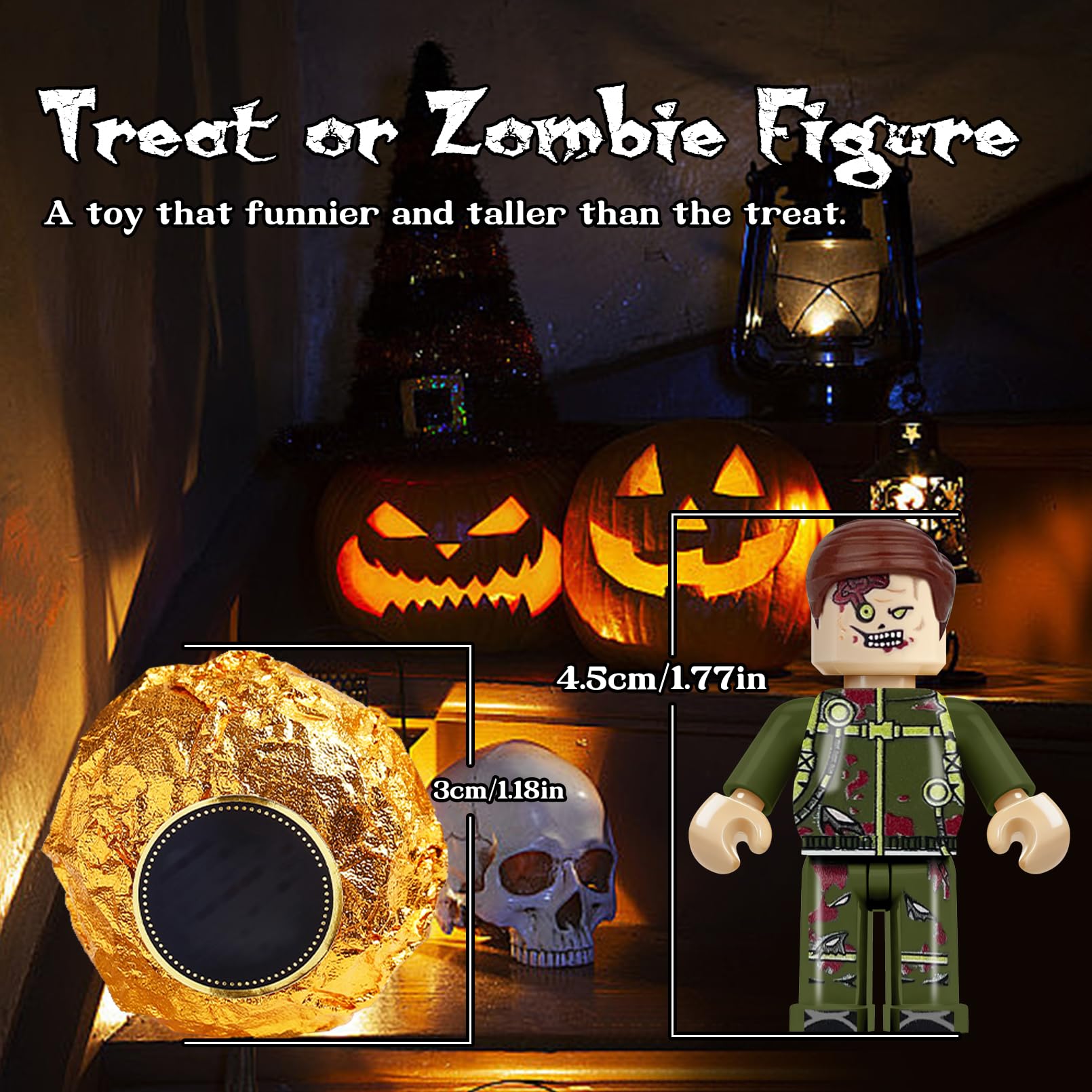 econoLED zombie figures showcase premium printing for collectible display