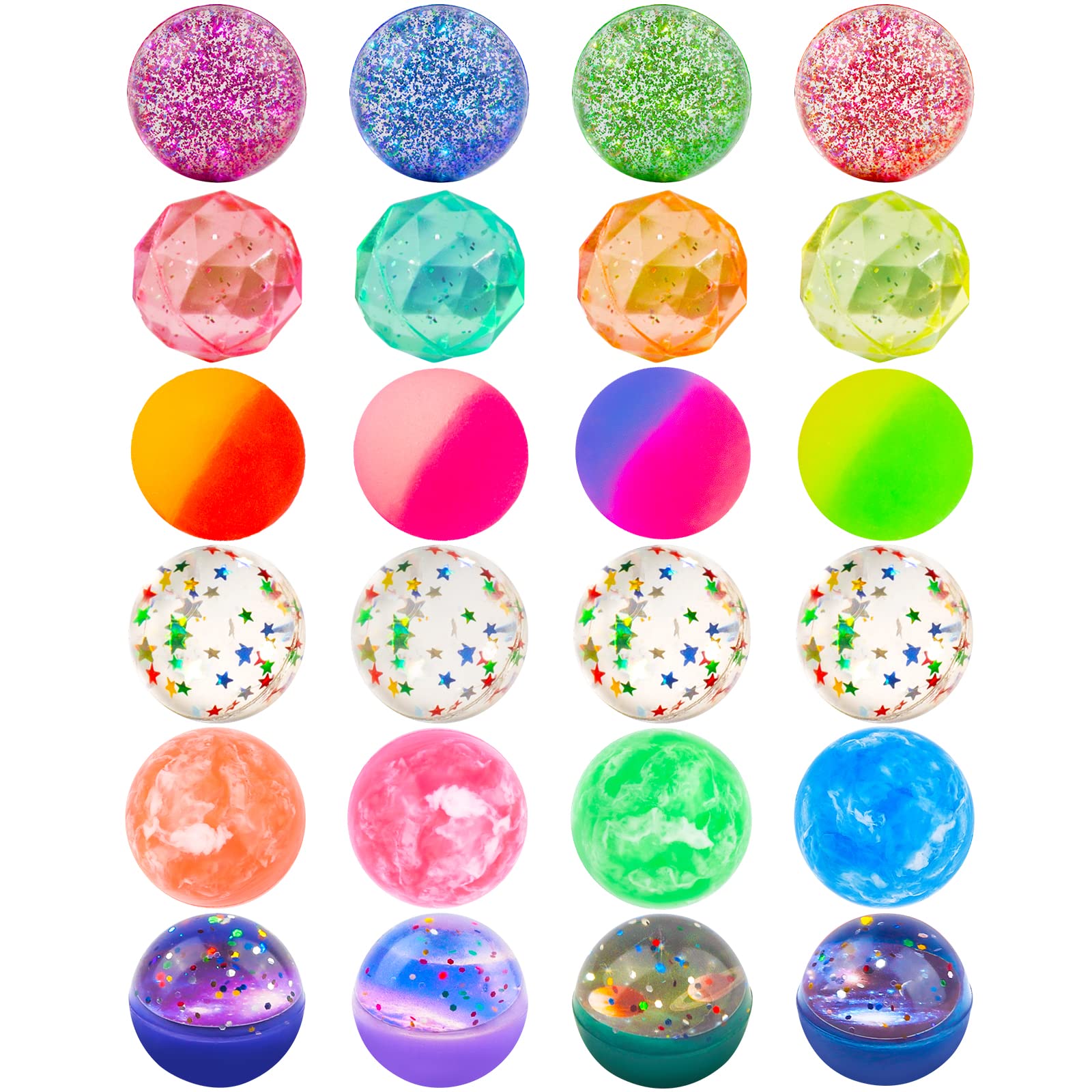 Ecoofor bouncy ball diamond style for energetic indoor and outdoor play
