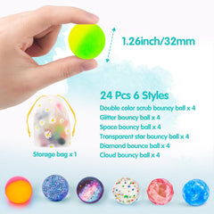 Ecoofor glitter style bouncy ball adds sparkle to party games
