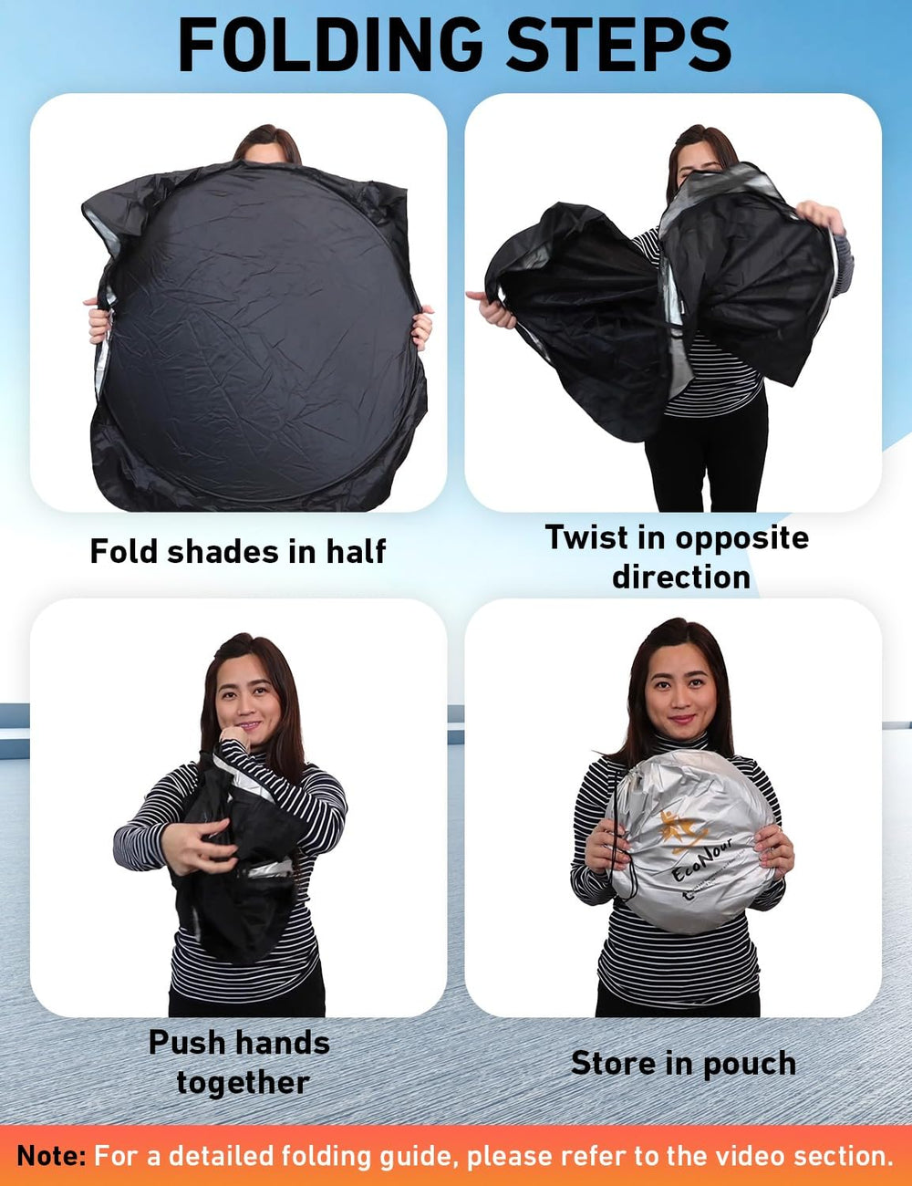 EcoNour sunshade with reinforced stitched edges for durability