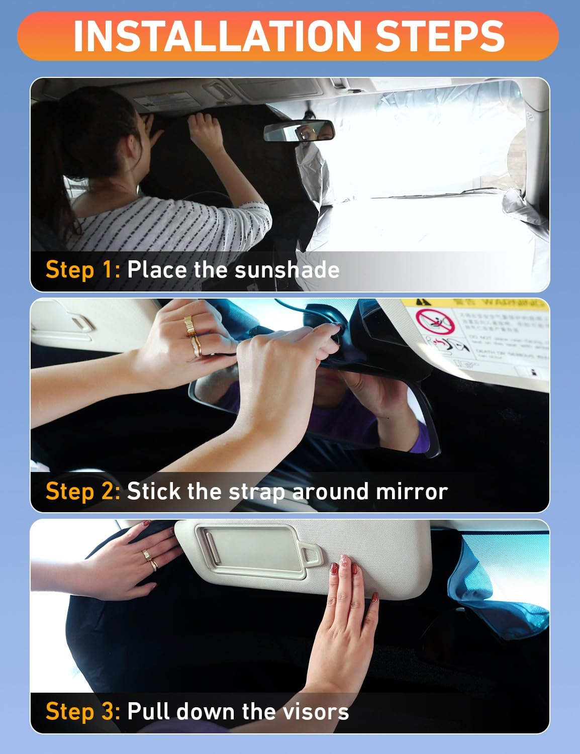 EcoNour sunshade folds quickly for easy installation in Civic