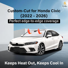 EcoNour sunshade blocks UV rays with a four-layer design for Civic