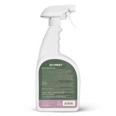 ECOPEST Carpet Beetle Spray application close-up enabling easy, mess-free use.