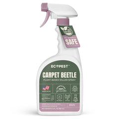 ECOPEST Carpet Beetle Spray bottle for fast on-contact kill on fabrics.