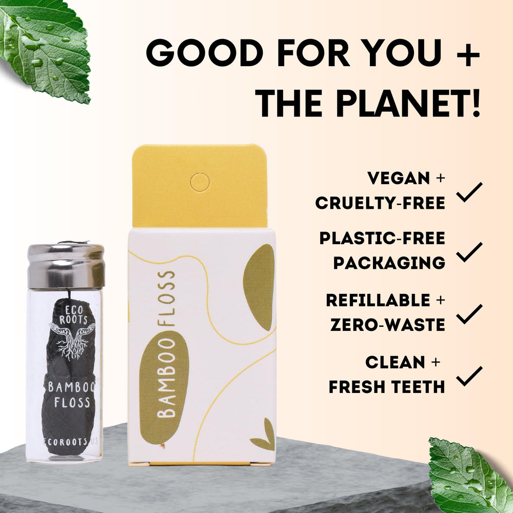 ECO ROOTS compostable packaging reflects plastic-free dental care