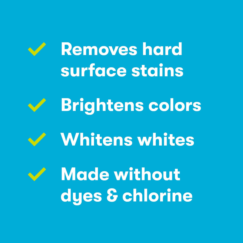 ECOS OXO BRITE whites restored for crisp, clean laundry results.