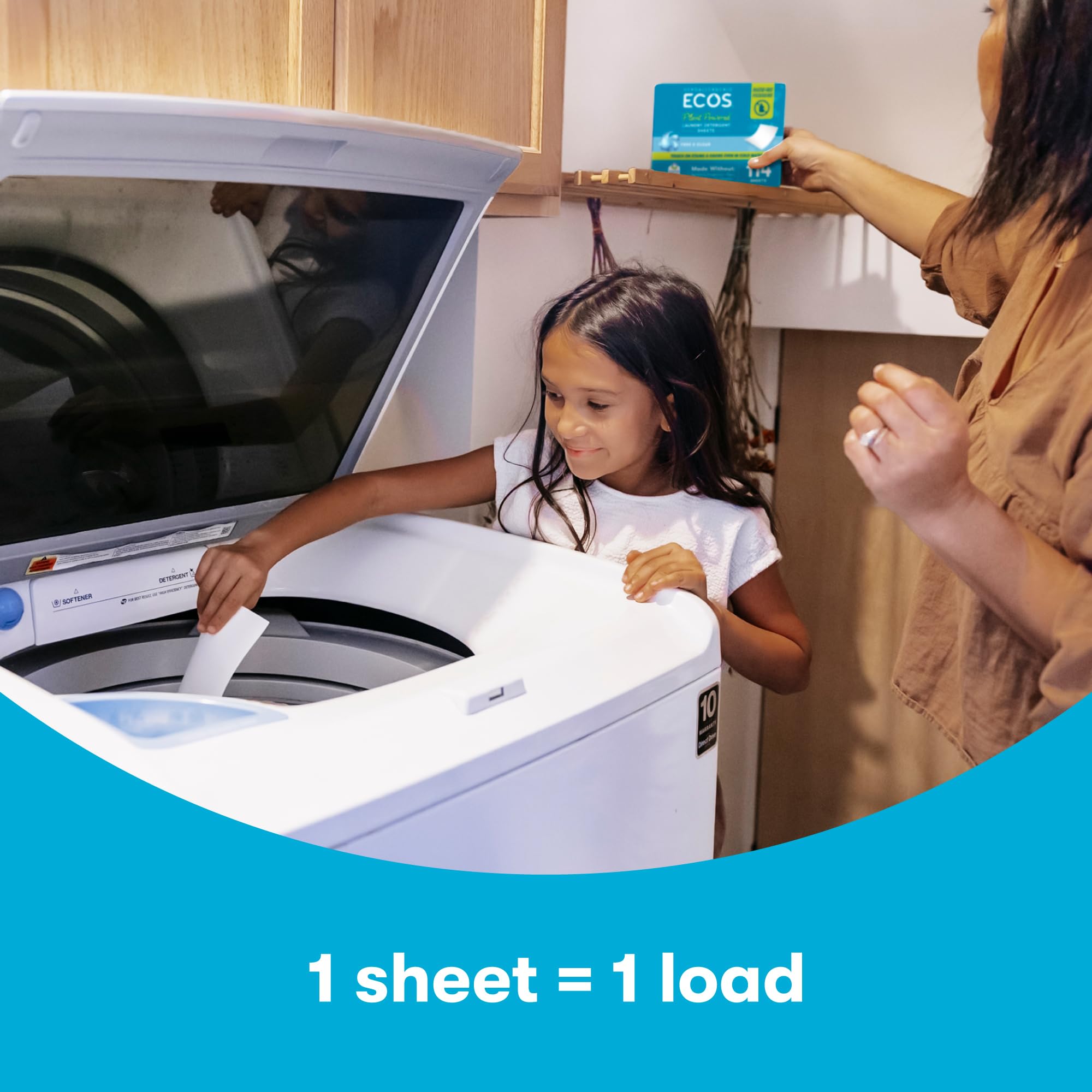 Sustainable, plastic-free packaging supports eco-conscious laundry.