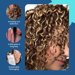 Ecoslay Orange Marmalade frizz-control on hair for smooth, frizz-free finish