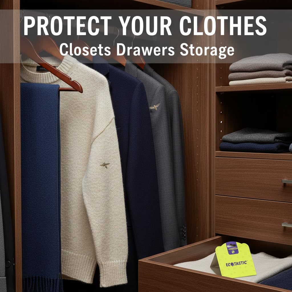 ECOTASTIC folded traps pack11 demonstrates easy setup for clutter-free closets.