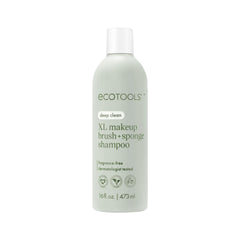 EcoTools XL Shampoo bottle front shows a fragrance-free cleanser for brushes and sponges.
