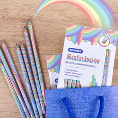 ECOTREE latex-free eraser on pencils erases cleanly without smudges.