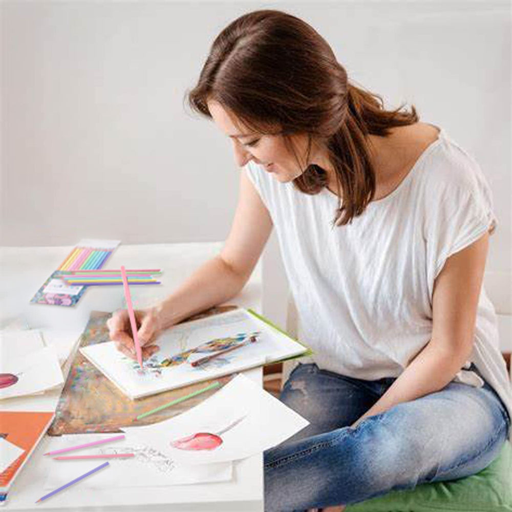 ECOTREE color pencils suitable for school and office use with durable leads.