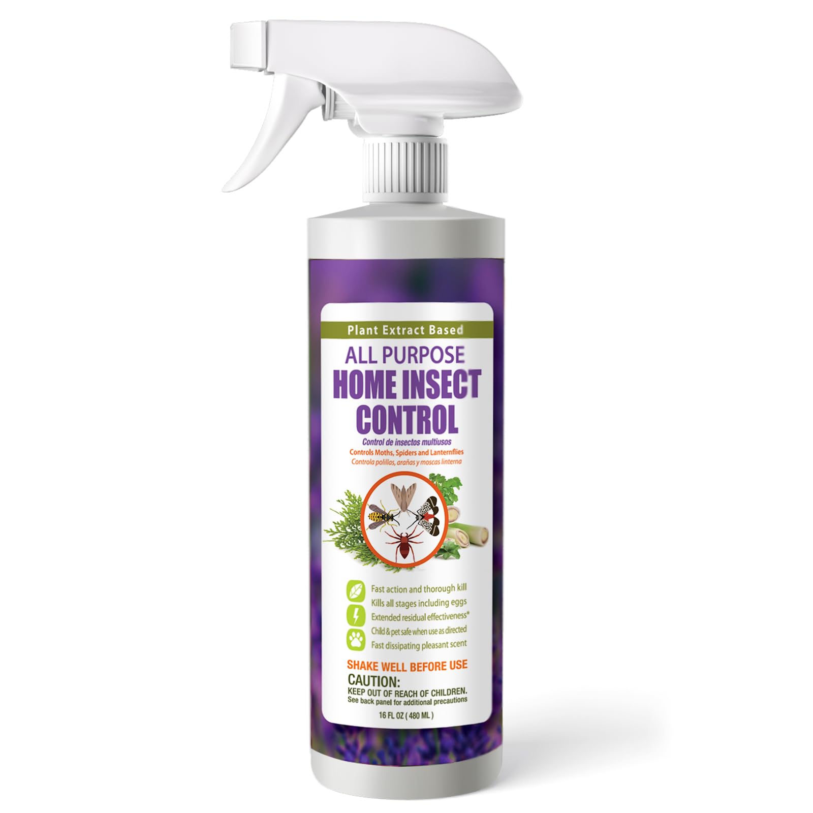 EcoVenger all-purpose insect spray 16oz for quick home pest control.