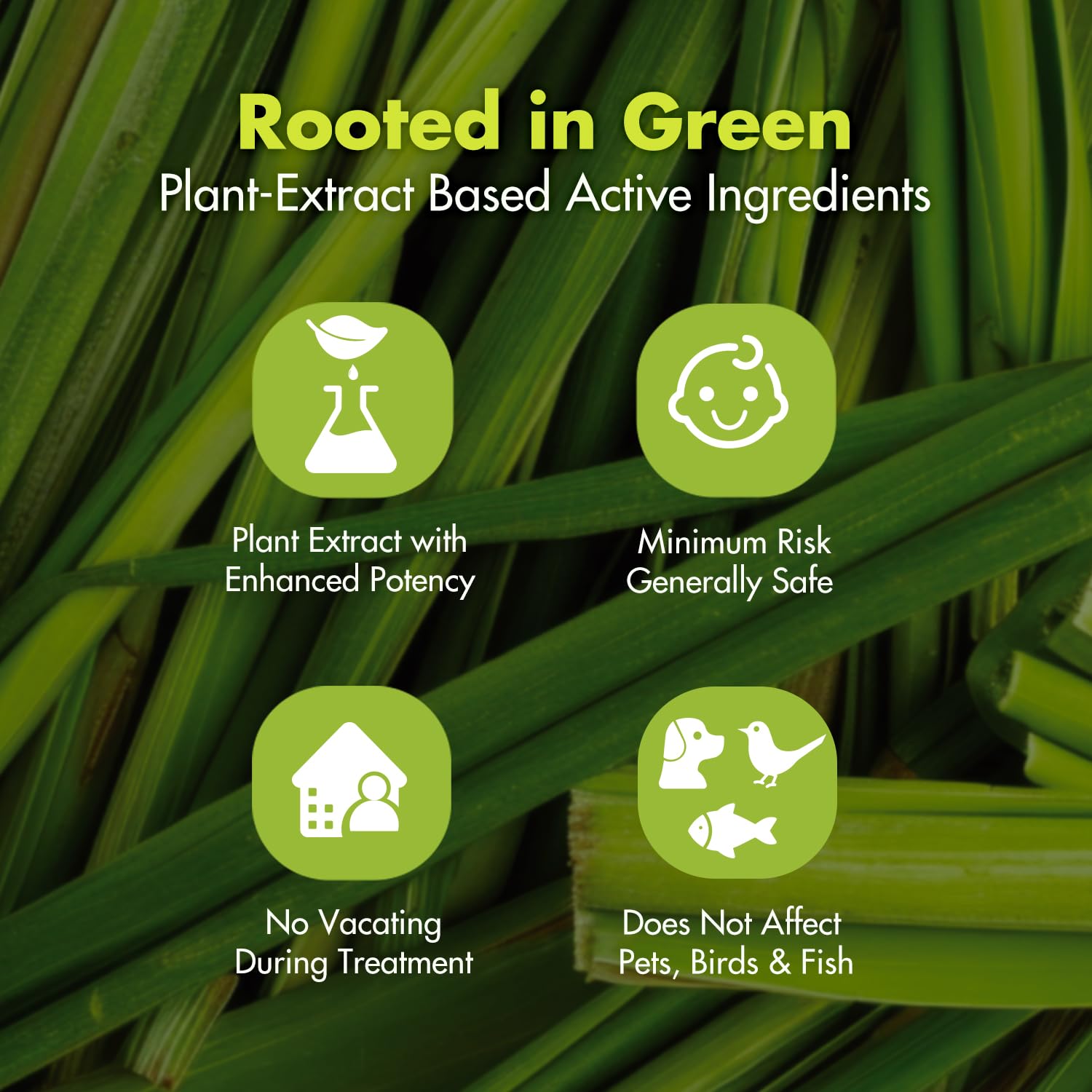 EcoVenger botanical formula label highlights plant-based actives