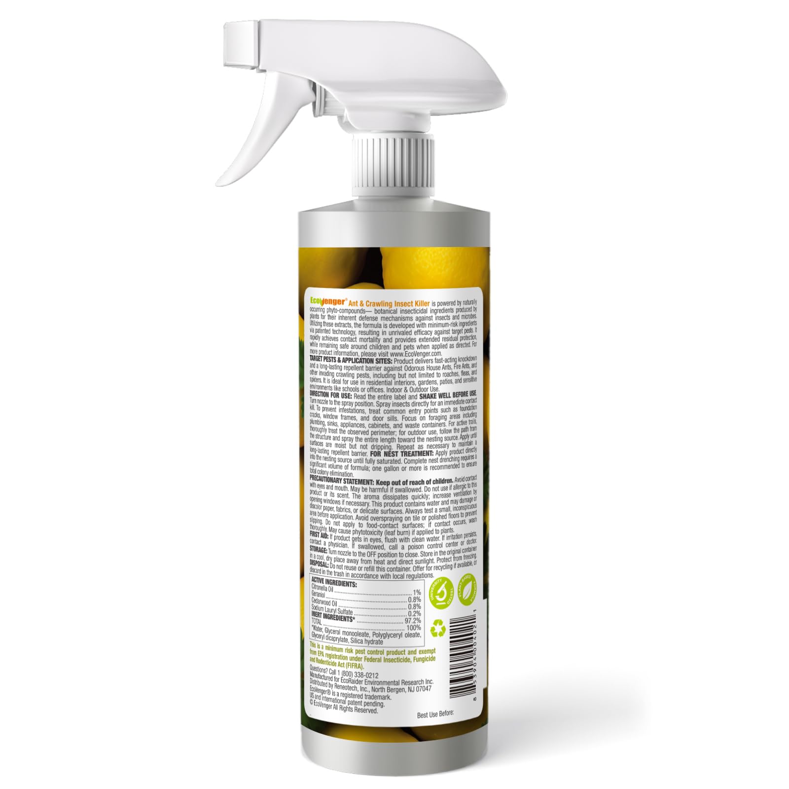 EcoVenger ready for indoor and outdoor use with citrus scent