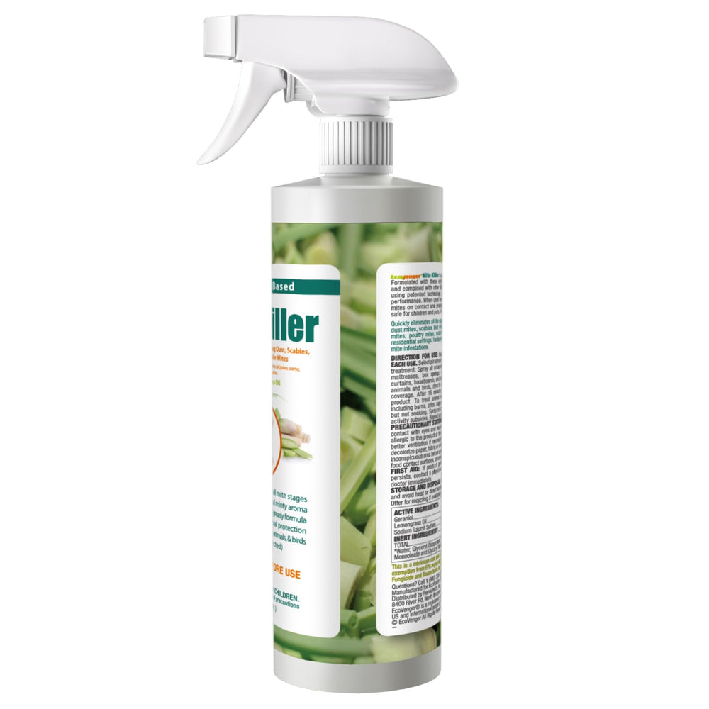 Indoor plant scene shows safe, versatile use of EcoVenger Mite Killer.