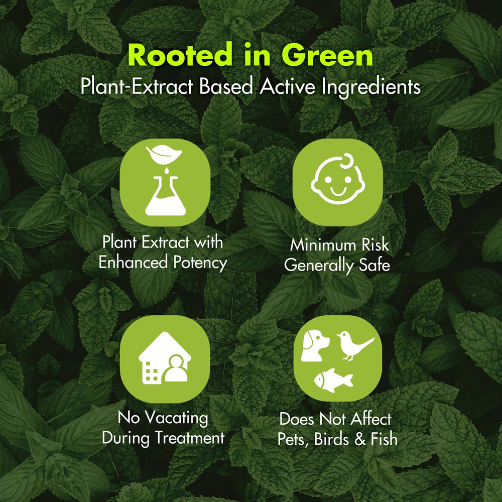 EcoVenger Roach Killer 16 oz application method illustration.
